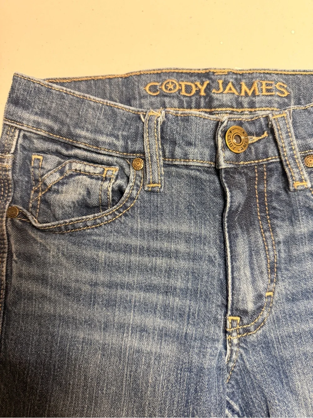 Cody James Boys Bootcut Jeans Size 10 Medium Wash Stretch Denim